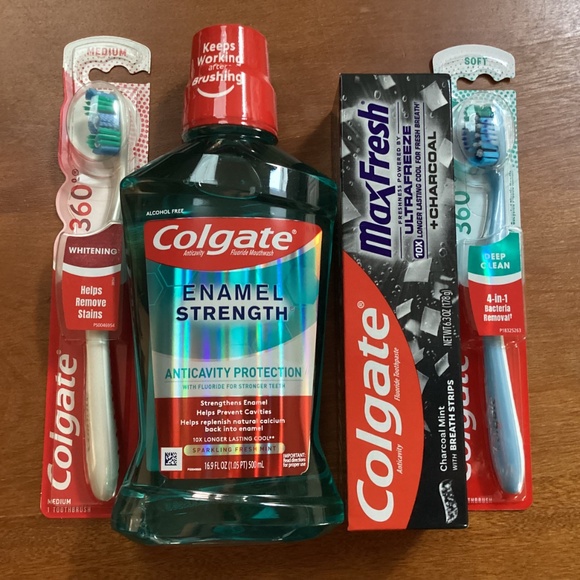 Colgate Oral Care Bundle (Mouthwash, toothpaste and toothbrushes) NEW - Picture 3 of 8